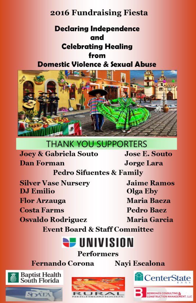 2016 MUJER Fundraising Fiesta Thank you top