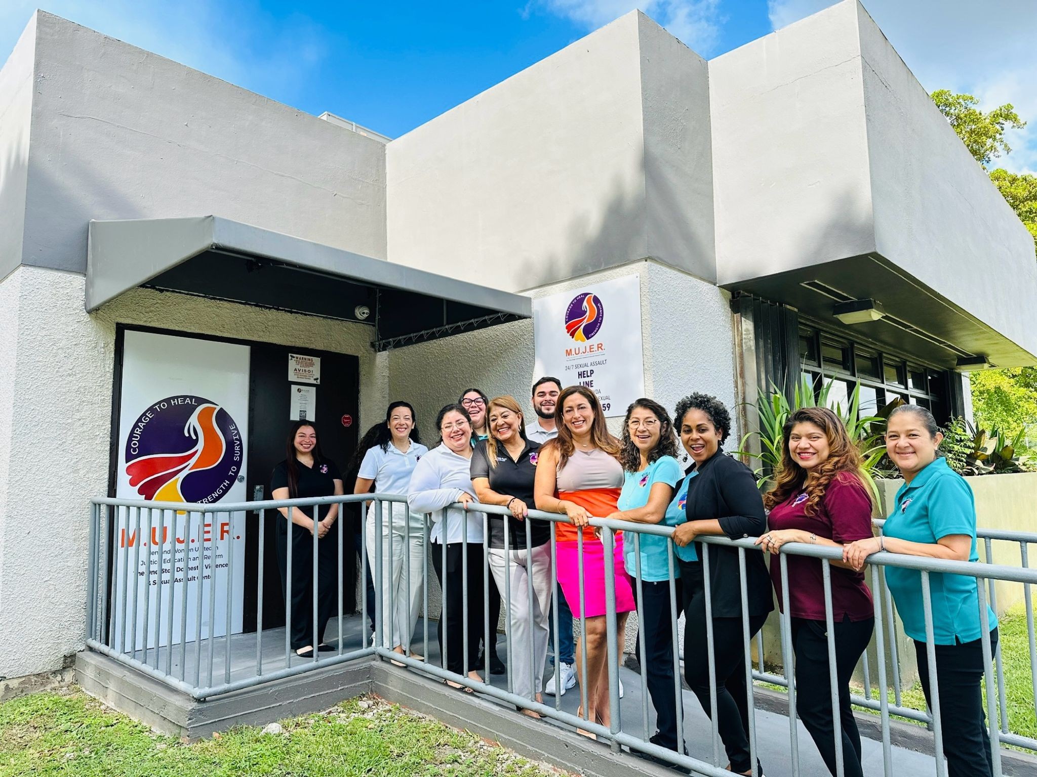 Figure 1 Grateful for a site visit at our Florida City office with the Foxwynd Foundation. Thank you, Executive Director Pamela Villagra, for meeting with our team to see how emergency housing & utility assistance keeps survivors safe.